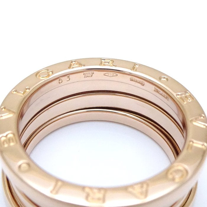 Bvlgari B.zero1 Ring 3 Band K18PG Pink Gold