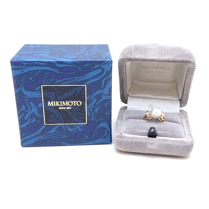 Mikimoto Pearl Ring K18YG Yellow Gold