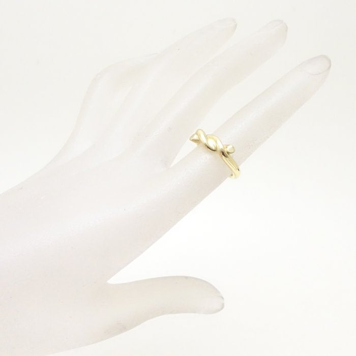 Tiffany & Co Knot Ring 8 K18YG Yellow Gold