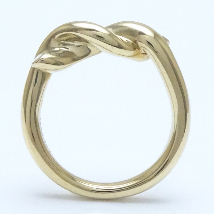 Tiffany & Co Knot Ring 8 K18YG Yellow Gold