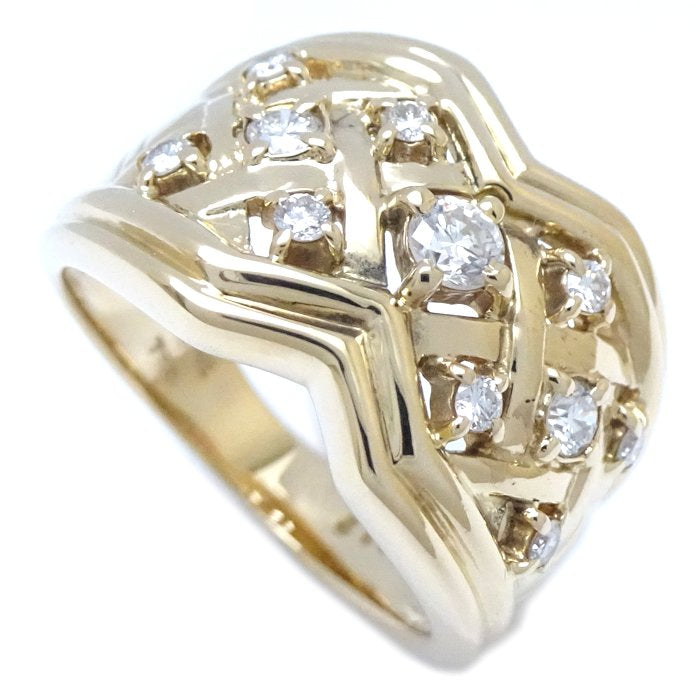 Celine Diamond Ring K18YG 0.32ct