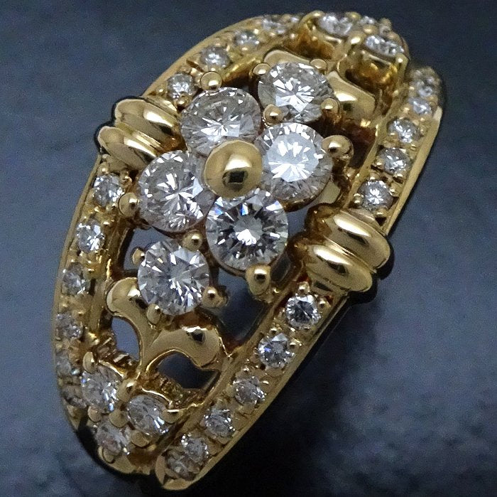 TASAKI Diamond Ring K18YG Yellow Gold