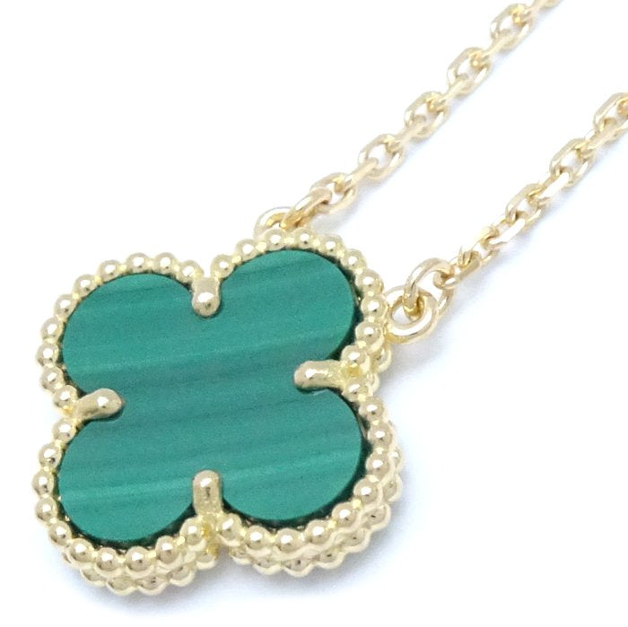 Van Cleef & Arpels Vintage Alhambra Malachite Necklace