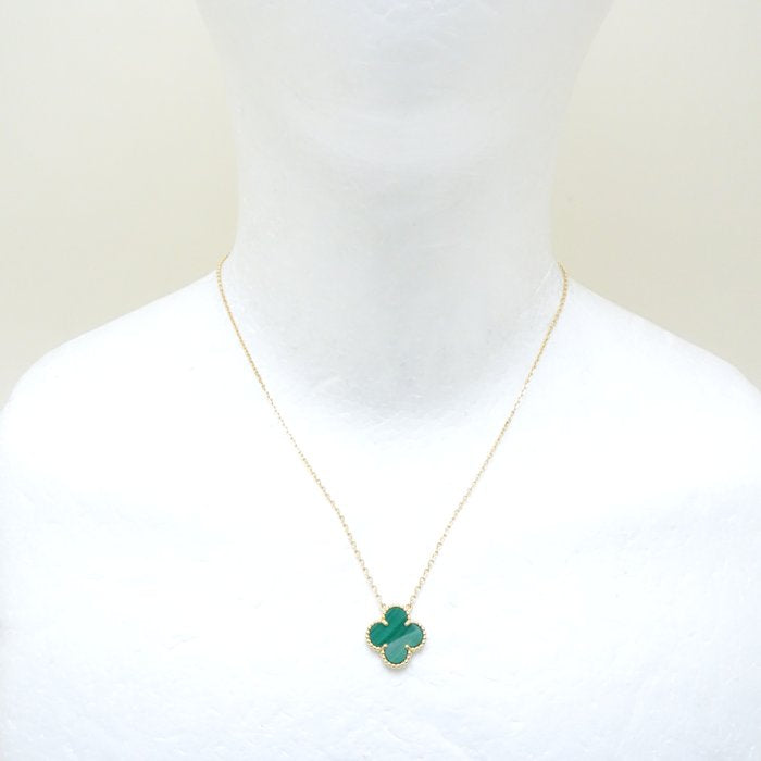 Van Cleef & Arpels Vintage Alhambra Malachite Necklace