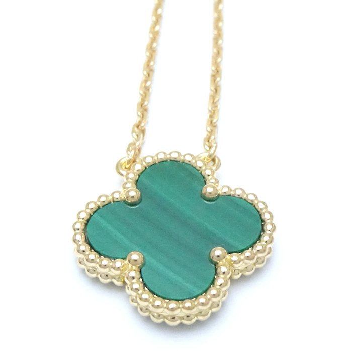 Van Cleef & Arpels Vintage Alhambra Malachite Necklace