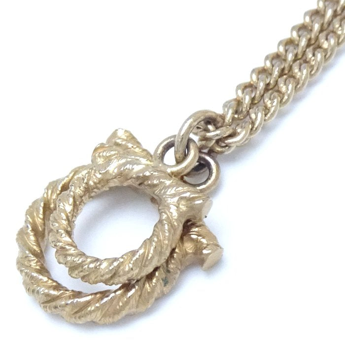 Salvatore Ferragamo Gancini Gold Plated Necklace