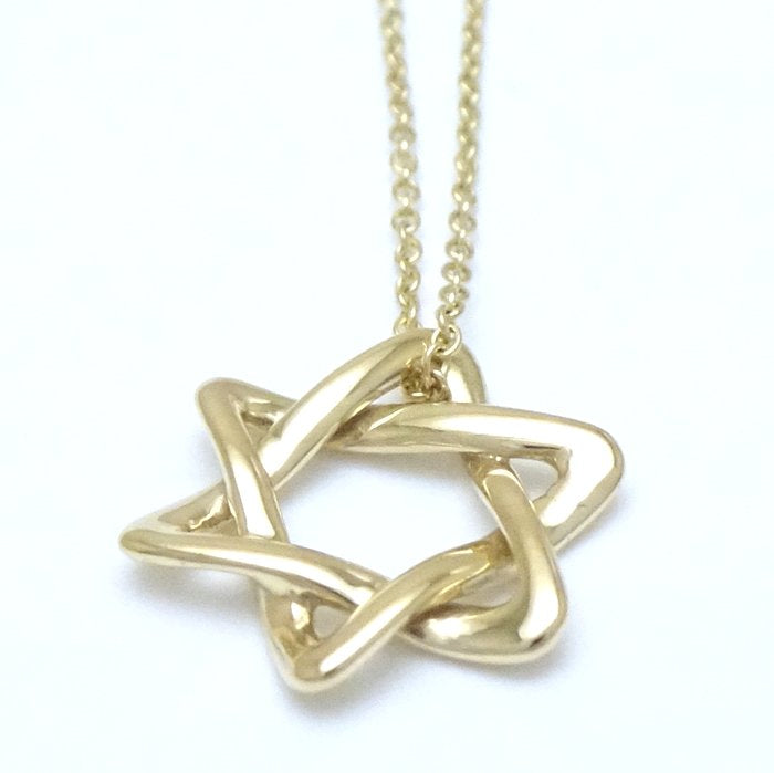 Tiffany & Co Star of David Necklace Elsa Peretti K18YG