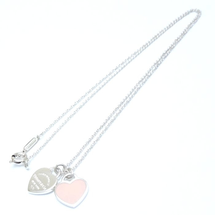 Tiffany & Co Double Heart Mini Necklace Silver 925