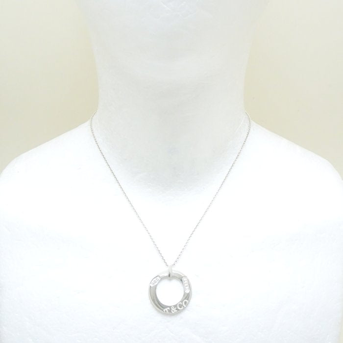 Tiffany & Co Atlas Circle Silver Necklace