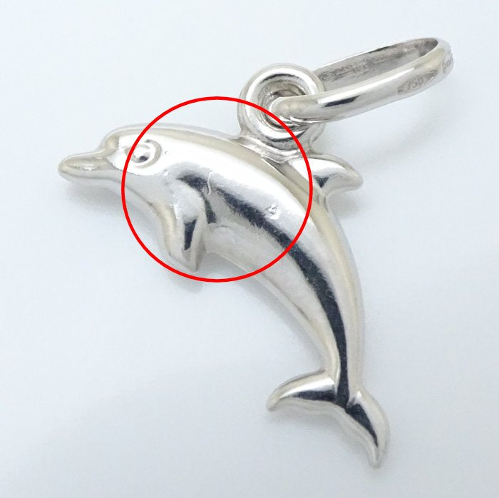 UNOAERRE Dolphin Pendant K18WG White Gold