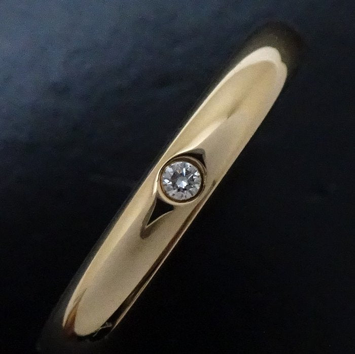 Cartier 1895 Wedding Ring 1P Diamond K18YG