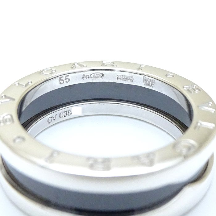 Bvlgari B.zero1 Ring Silver 925 Black Ceramic