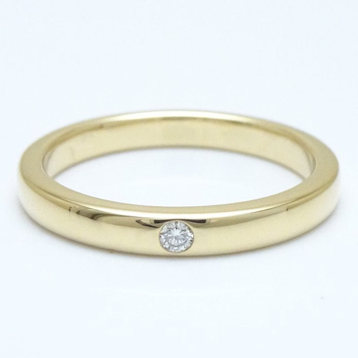 Tiffany & Co Diamond Stacking Band Ring K18YG