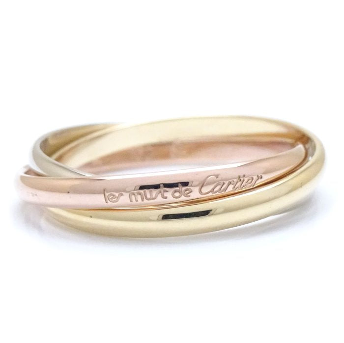 Cartier Cartier Trinity Ring 3-Color Gold #54 Metal Ring 54 in Pristine Condition