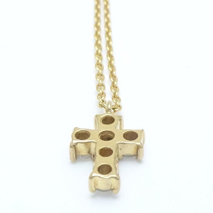 VENDOME Aoyama Diamond Cross Necklace K18YG