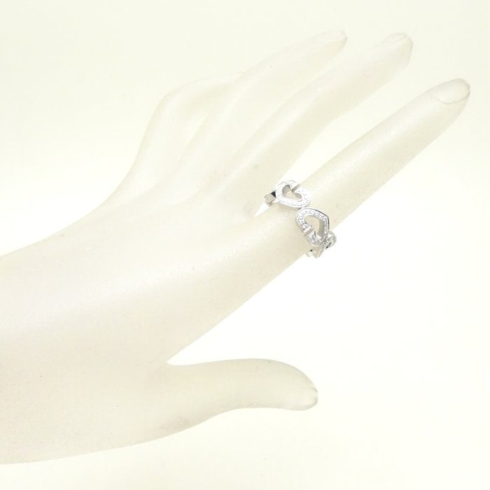 Cartier C Heart Diamond Ring K18WG