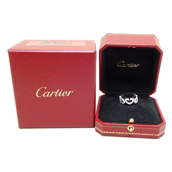 Cartier C Heart Diamond Ring K18WG