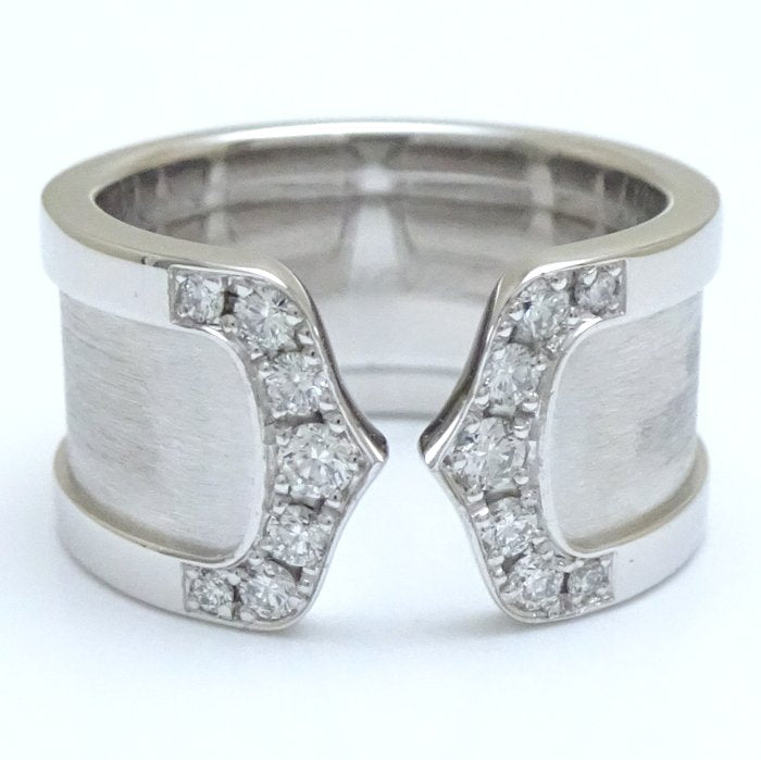 Cartier C2 Diamond Ring K18WG White Gold