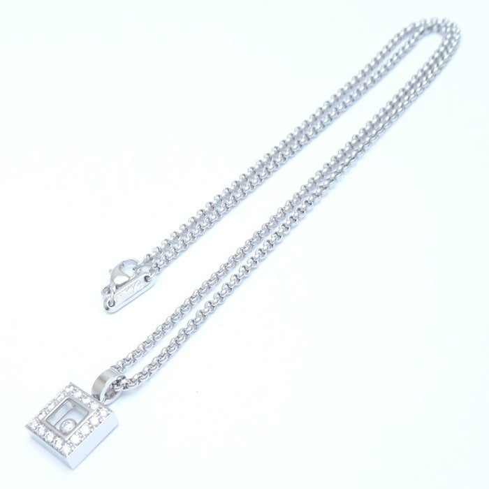 Chopard Happy Diamond Square Necklace K18WG