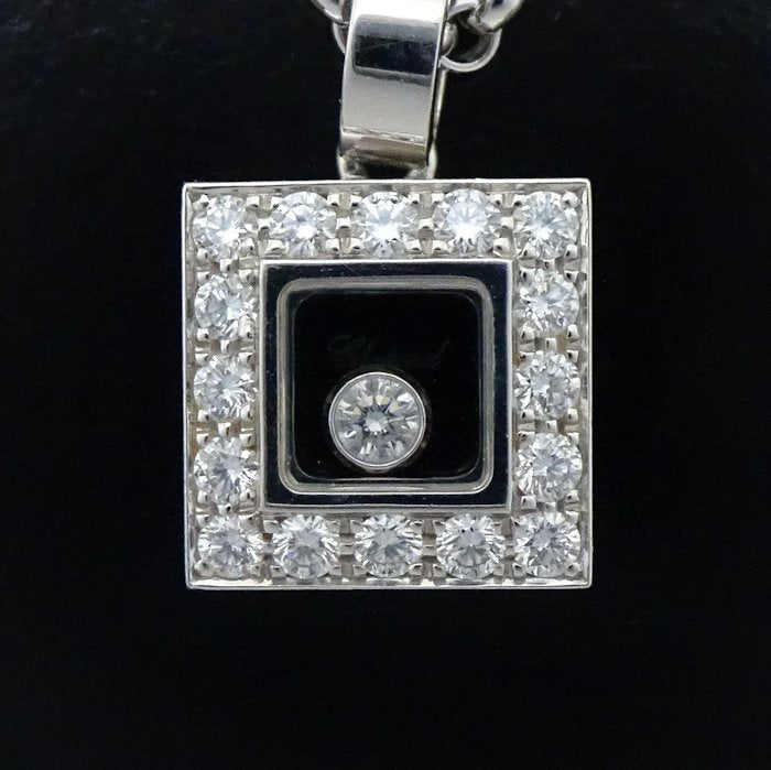 Chopard Happy Diamond Square Necklace K18WG