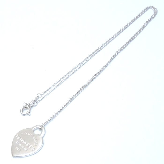 Tiffany & Co Heart Tag Necklace Silver 925