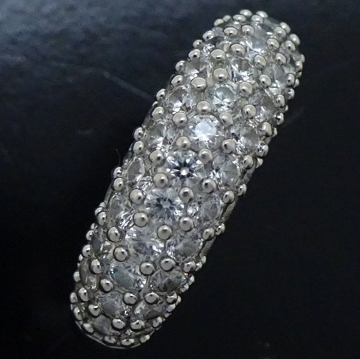 Swarovski Crystal Ring Silver Plated