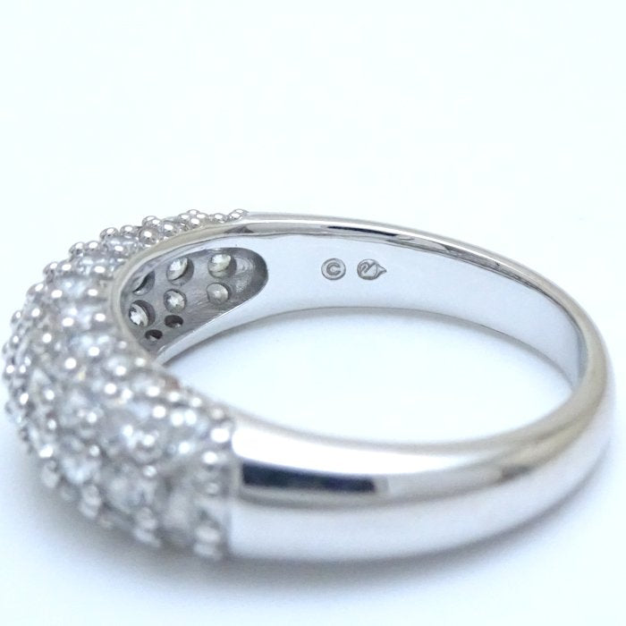 Swarovski Crystal Ring Silver Plated