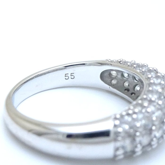 Swarovski Crystal Ring Silver Plated