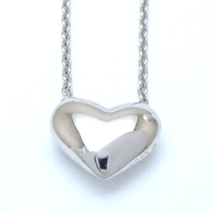 Tiffany & Co Dots Heart Necklace 3P Diamond Platinum