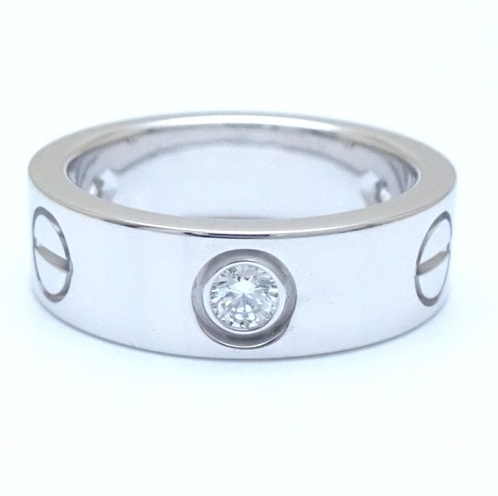 Cartier Love Ring 3P Diamond K18WG