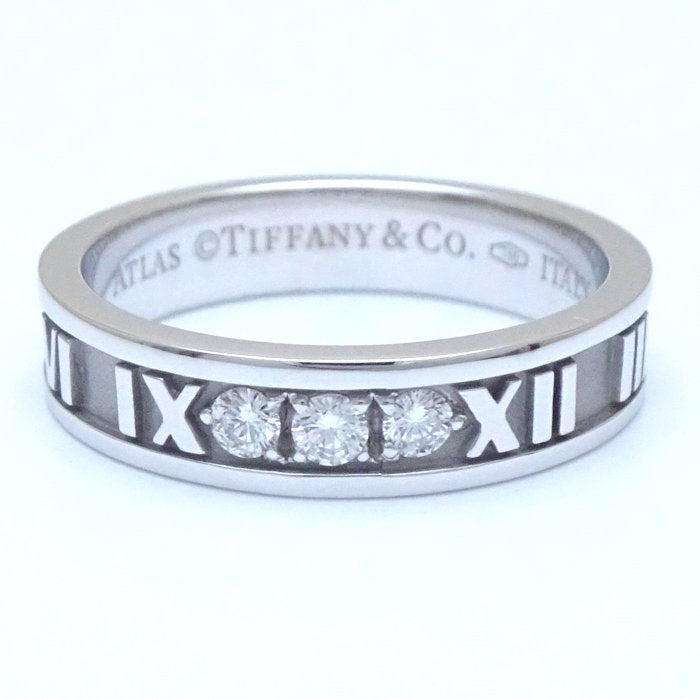 Tiffany & Co Atlas Ring 3P Diamond K18WG