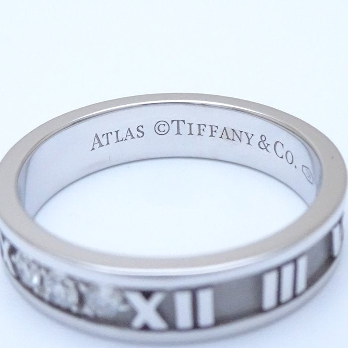 Tiffany & Co Atlas Ring 3P Diamond K18WG