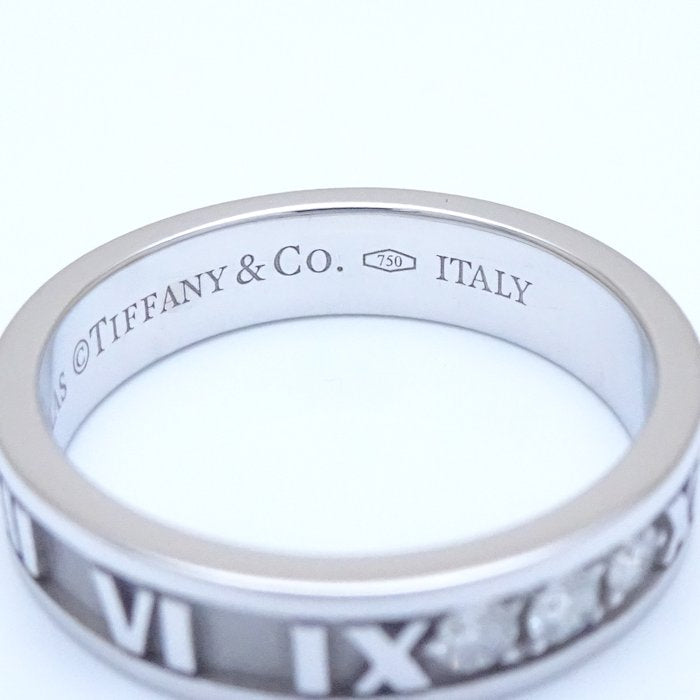 Tiffany & Co Atlas Ring 3P Diamond K18WG