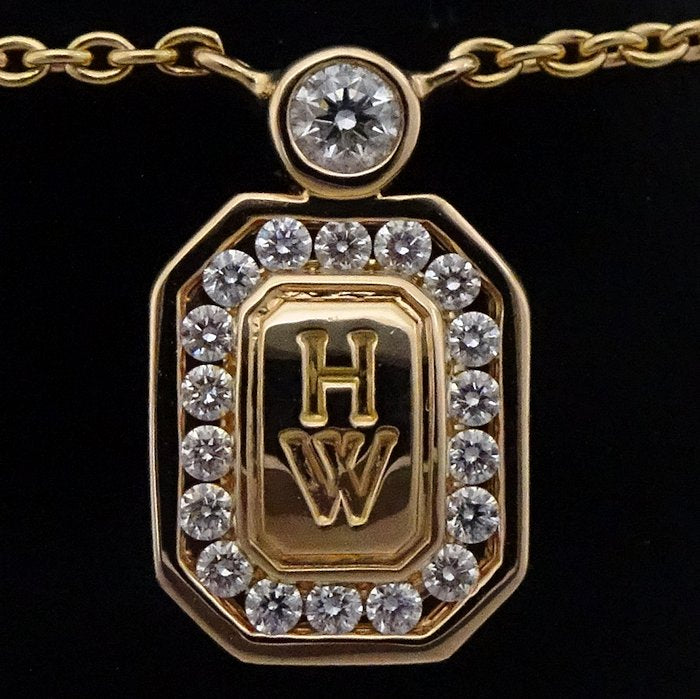 Harry Winston Diamond Necklace K18PG