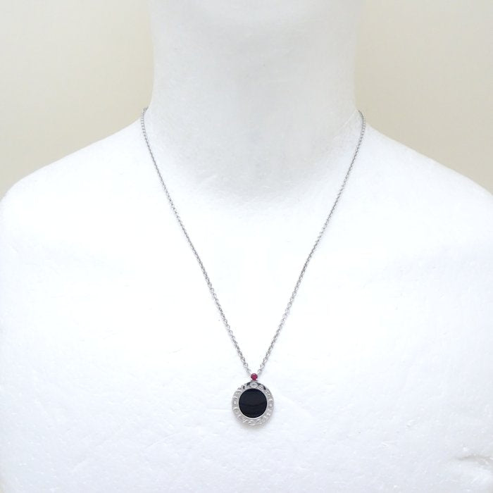 Bvlgari Silver Onyx Necklace Save the Children