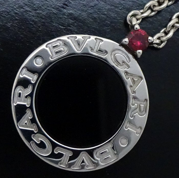 Bvlgari Silver Onyx Necklace Save the Children