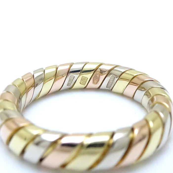 Bvlgari Tubogas Ring K18 Tri-Color Gold