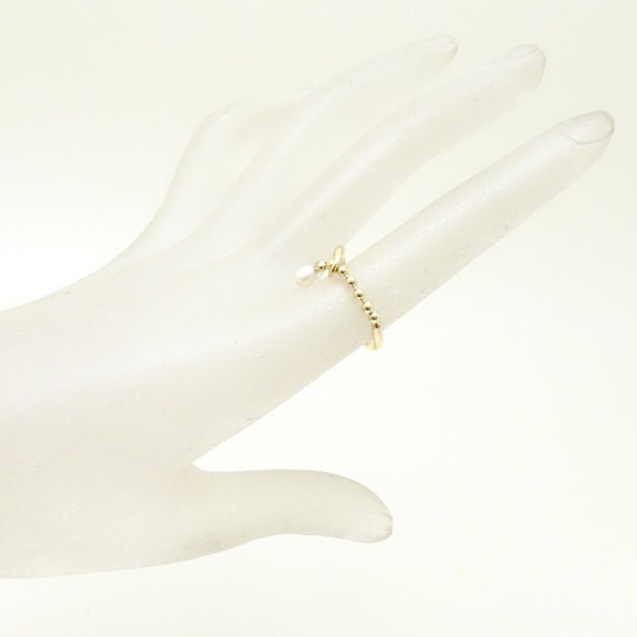 4℃ Pearl Ring K18YG Yellow Gold