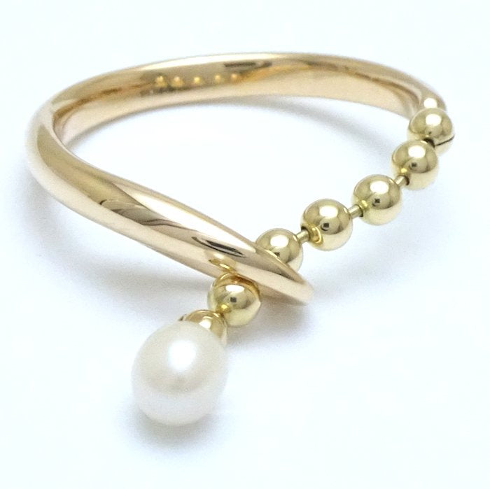 4℃ Pearl Ring K18YG Yellow Gold