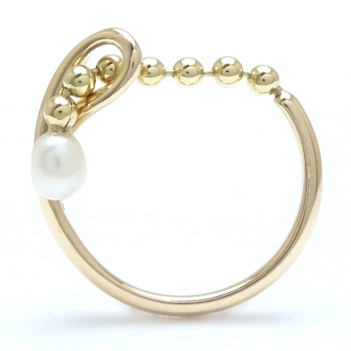 4℃ Pearl Ring K18YG Yellow Gold