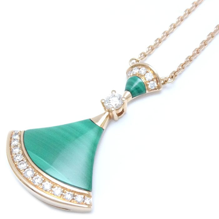 Bvlgari Diva Dream Necklace Malachite Diamond K18PG