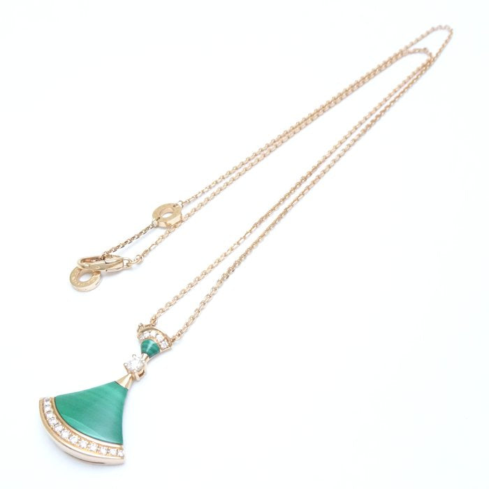 Bvlgari Diva Dream Necklace Malachite Diamond K18PG