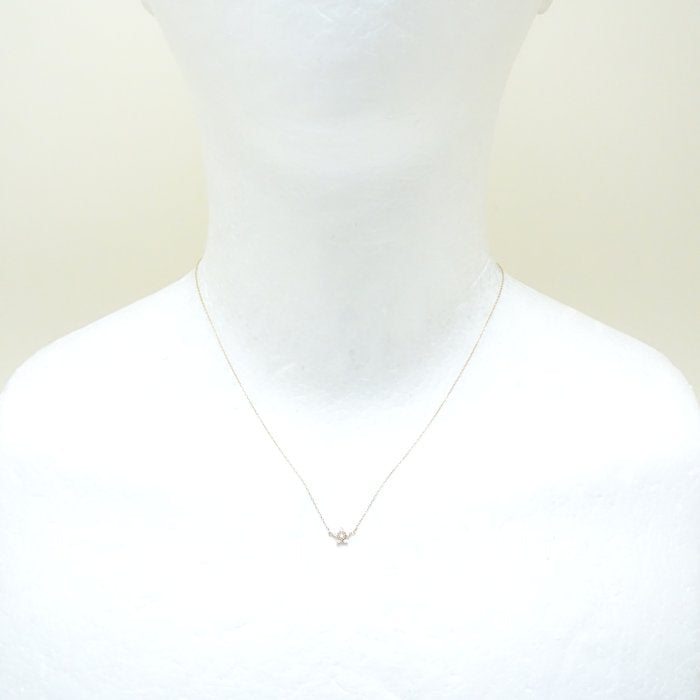 4℃ Diamond Star Necklace K10YG Yellow Gold