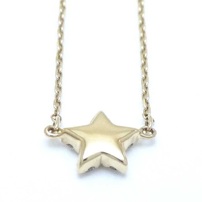 4℃ Diamond Star Necklace K10YG Yellow Gold