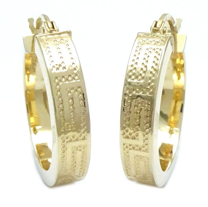 UNOAERRE K18YG Yellow Gold Hoop Earrings