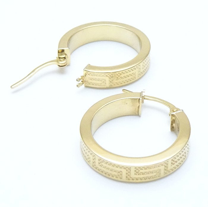 UNOAERRE K18YG Yellow Gold Hoop Earrings