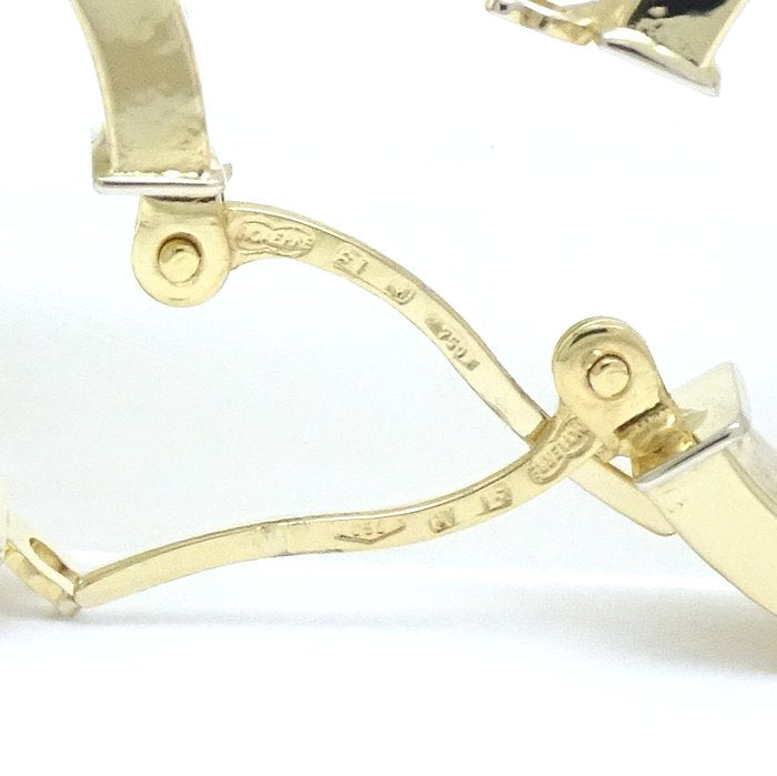 UNOAERRE K18YG Yellow Gold Hoop Earrings