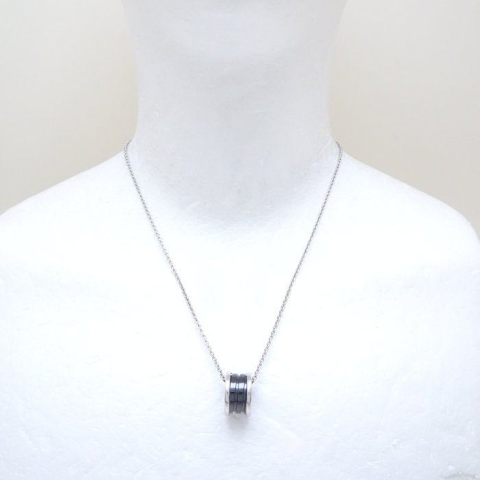 Bvlgari B.zero1 Silver 925 Black Ceramic Necklace