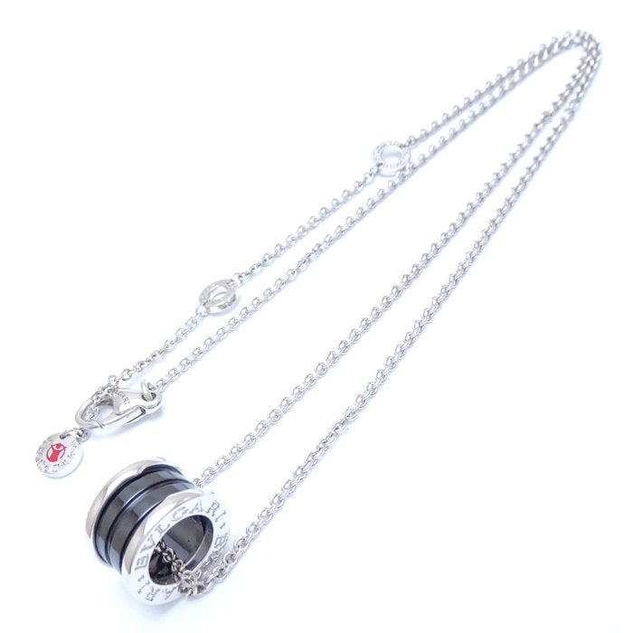 Bvlgari B.zero1 Silver 925 Black Ceramic Necklace