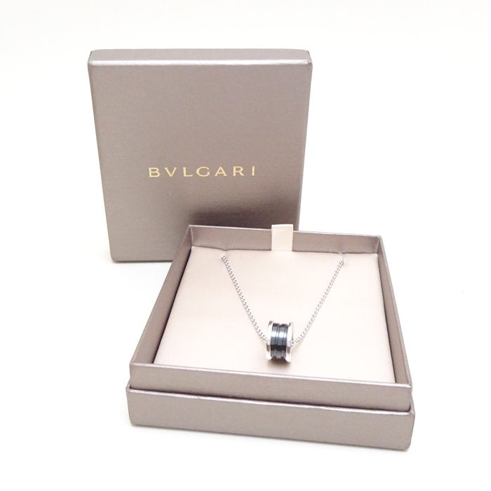 Bvlgari B.zero1 Silver 925 Black Ceramic Necklace